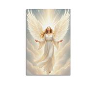 QXYUIN Poster d'ange serein sur toile, esthétique et décorative pour chambre, 40 x 60 cm, sans cadre