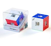 QY Toys Racing Creux Cube 3 x 3 (version magnétique + revêtement UV)-Innovative Hollow Core Design,57 mm Stickerless Speed Cube