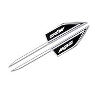 QYCJKL 2pièces Voiture Emblèmes pour Mazda MPS, Sticker Autocollant pour Voiture, Emblème Badge Décoration, Insigne de Coffre Grille Avant Arrière Voiture Lettre,B Black