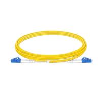 QYCWHXVDF Câble de raccordement à fibres 1 pièce, 2 fibres, SM/OM2/OM3/OM4, LC UPC Duplex vers LC UPC Duplex, 2,0 mm à tampon serré, longueur 1/2/3/5 mètres(10PCS SM Yellow,2m)
