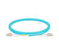 QYCWHXVDF Câble de raccordement à fibres 1 pièce, 2 fibres, SM/OM2/OM3/OM4, LC UPC Duplex vers LC UPC Duplex, 2,0 mm à tampon serré, longueur 1/2/3/5 mètres(10PCS OM3 Aqua,3)