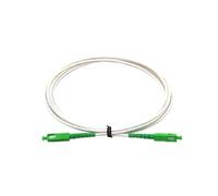 QYCWHXVDF Cordon de raccordement for Fiber optique blanche, 100 pièces, 1 mètre, SC/APC-SC/APC, monomode G657A2, insensible à la flexion, 3.0mm, haute résistance à la traction