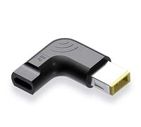 QYD Adaptateur USB C vers Slim Tip,19V DC PD USB C Femelle à DC Mâle Convertisseur de Prise Jack pour Lenovo USB C Femelle vers Slim carré Jaune Tip Converter Ordinateur Portable