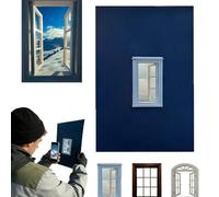 QYDZR Accessoires de fenêtre créatifs, Accessoires de Photographie de Cadre de fenêtre créatifs Portables, for Prendre des Photos au Sommet des Lacs et des Monuments de la Ville(A)