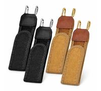 QYDZR Ceinture élastique à crochet en métal, ceinture unisexe à taille Invisible réglable sur le côté sans boucle for les voyages et le quotidien(Black+brown)