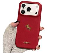 QYDZR Coque de téléphone Red Bottom 3D Gold Lucky Horse, Coque 3D Gold Horse for iPhone 17/16/15/14/131/2 Pro Max Series(for 16)