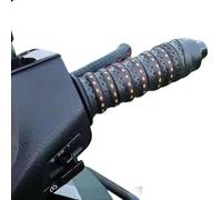 QYDZR Ruban adhésif antidérapant en silicone souple for guidon de moto, avec trous de ventilation et absorption des chocs for guidons de moto, scooters et véhicules tout-terrain.(Black)