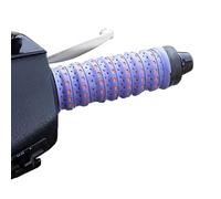 QYDZR Ruban adhésif antidérapant en silicone souple for guidon de moto, avec trous de ventilation et absorption des chocs for guidons de moto, scooters et véhicules tout-terrain.(Purple)