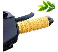 QYDZR Ruban adhésif antidérapant en silicone souple for guidons de moto, poignées enveloppantes avec trous d'aération, motos, scooters, vélos électriques et motos tout-terrain(Yellow)