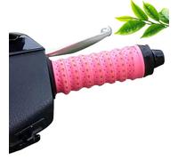 QYDZR Ruban adhésif antidérapant en silicone souple for guidons de moto, poignées enveloppantes avec trous d'aération, motos, scooters, vélos électriques et motos tout-terrain(Red)