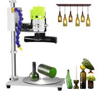 QYDZSHOP Coupe-Bouteille Électrique, Coupe-Bouteille en Céramique, avec Socle Antidérapant Et Pivotant, 7 Vitesses Réglables, Outil De Coupe De 2 000 À 6 000 TR/Min pour Bouteilles De Vin