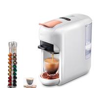QYDZSHOP Machine À Café 5 En 1, Machine À Café À Capsules, Réglage Du Niveau D'eau À 7 Vitesses, Commutable Chaud Et Froid, Extraction Haute Pression À 19 Bars, Réservoir D'eau De 600 Ml