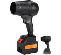 QYDZSHOP Souffleur À Réaction Turbo, Souffleur À Réaction Turbo Industriel, sans Fil, À Main, avec 2 Batteries Et 1 Chargeur, pour Le Nettoyage des Terrasses, Le Soufflage des Feuilles, Le Séchage