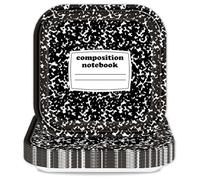 Qyeahkj Lot de 48 assiettes carrées décoratives pour carnet de notes de bienvenue à l'école - Assiettes décoratives carrées pour remise de diplôme, maternelle, enseignant préscolaire