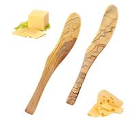 QYEHF Butter Knife,2PCS Wooden Butter Knives Wooden Butter Spreader Butter Knife Cheese Knife Jam Spoon Spatula Wooden Jelly Cheese Spreader