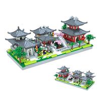 QYEHF Chinoise de Suzhou Garden, Blocs de Construction pour l'architecture Chinoise de Suzhou Garden,1625PCS Architecture Chinoise des Blocs de Construction,Clip Block Cadeau avec Boîte Cadeau