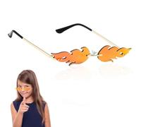 QYEHF Lunettes de Soleil Flamme, lunettes de soleil lunettes de soleil créatives drôles nouveauté fête lunettes, pour La Plage, l'Été,Halloween Punk Cosplay Déguisement