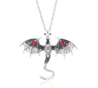 QYEHF Sword dragon Collier, Style vintage, Collier pour homme Madame avec pendentif Dragon avec épée,Pendentif fantaisie mode pour femmes filles Charms Cadeaux, anniversaire, enseignant (gris)