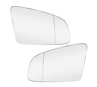 QYEHTUN Miroir De Rétroviseur Rechange Compatible avec A3 S3 A4 B6 B7 A6 C6 4F 2005 2006 2007 2008 Rétroviseur Latéral Droit en Verre Rétroviseur Accessoires De Voiture À Coller(Pair)