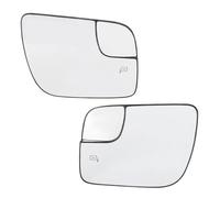 QYEHTUN Miroir De Rétroviseur Rechange Compatible avec Ford pour Explorer 2011 2012 2012 2013 2014 2015 2016 2017 2018 Voiture Rétroviseur Gauche Droit en Verre Convexe Chauffant BB5Z17K707M(L+R)