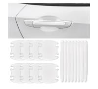 QYETRGF 16 Films de Protecteur de Poignée, pour Ford Transit Custom 2017 2018 2019 2020 2021 2022 2023 2025 2026 de Voiture Protection de Bol Porte Anti Collision Protect Rayure