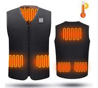 QYEURFOF Gilet Chauffant, Veste chauffante d'extérieur, Gilet Chauffant, vêtements de randonnée, Chargement USB, Chauffants électriques intelligents(M)