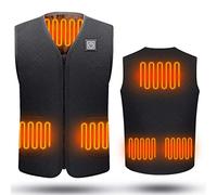 QYEURFOF Gilet Chauffant, Veste chauffante extérieure, Gilet Chauffant, vêtements de randonnée, Chauffants électriques intelligents USB(M)