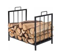 QYEURFOF Râtelier à Bois, Support de Support Bois Chauffage Magasin bûches Robuste for cheminée intérieure Outils Stockage Pile en métal