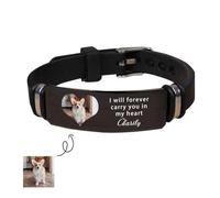 Qygtritvo Bracelet de condoléances personnalisé pour quelqu'un - Cadeau de condoléances pour la perte d'un être cher et des animaux de compagnie, F, Pas de gemme