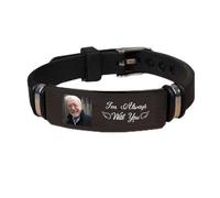 Qygtritvo Bracelet de condoléances personnalisé pour quelqu'un - Cadeau de condoléances pour la perte d'un être cher et des animaux de compagnie, F, Pas de gemme