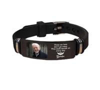 Qygtritvo Bracelet de condoléances personnalisé pour quelqu'un - Cadeau de condoléances pour la perte d'un être cher et des animaux de compagnie, F, Pas de gemme