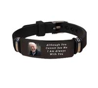 Qygtritvo Bracelet de condoléances personnalisé pour quelqu'un - Cadeau de condoléances pour la perte d'un être cher et des animaux de compagnie, F, Pas de gemme