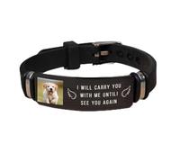 Qygtritvo Bracelet de condoléances personnalisé pour quelqu'un - Cadeau de condoléances pour la perte d'un être cher et des animaux de compagnie, F, Pas de gemme