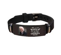 Qygtritvo Bracelet de condoléances personnalisé pour quelqu'un - Cadeau de condoléances pour la perte d'un être cher et des animaux de compagnie, F, Pas de gemme
