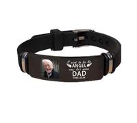 Qygtritvo Bracelet de condoléances personnalisé pour quelqu'un - Cadeau de condoléances pour la perte d'un être cher et des animaux de compagnie, F, Pas de gemme
