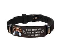Qygtritvo Bracelet de condoléances personnalisé pour quelqu'un - Cadeau de condoléances pour la perte d'un être cher et des animaux de compagnie, F, Pas de gemme