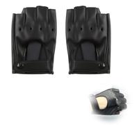 QYHON Mitaines en cuir synthétique pour homme et femme, mitaines en cuir synthétique, idéales pour la conduite, le cyclisme, le cosplay (par exemple Lara Croft, Kim possible) et les activités de plein