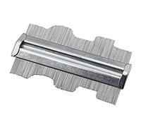 QYHSS Multifonction jauge Profil Contour en Acier Inoxydable de 6 Pouces, Contour à Peigne Copieur de Profil en Acier Inoxydable, pour Le Travail du Bois stratifié de carrelage (125MM)