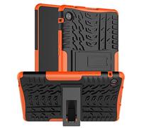 QYiD Coque hybride double couche pour Huawei MediaPad T3 7.0 avec support pour Huawei MediaPad T3 7.0" 2017 BG2-W09 Orange