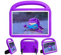 QYiD Coque pour enfant pour Galaxy Tab S6 Lite 10,4" 2020 SM-P610/P615, légère et non toxique en EVA résistant aux chocs avec poignée et porte-stylo intégré Violet