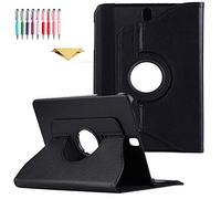 QYiD Coque pour Galaxy Tab A 7.0 SM-T280, Coque de Protection Support Rotatif à 360 Degrés Folio étui Case Fonction Sommeil/Réveil pour Galaxy Tab A 7.0 Tablet 2016 Release (SM-T280/SM-T285), Noir