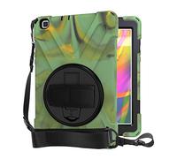 QYiD Coque pour Galaxy Tab A 8.0 & S Pen Robuste Antichoc Protection avec 360 Rotatif Kickstand/HandStrap, Ceinture d'épaule pour Samsung Galaxy Tab A 8.0 & S Pen (2019) SM-P200/P205, Camouflage
