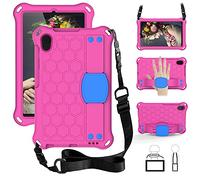 QYiD Coque pour Galaxy Tab A 8.4 2020 SM-T307, Antichoc Etui Housse EVA Enfants Antichoc Protecteur avec Poignée Support et Bretelles pour Galaxy Tab A 8.4 Pouces Tablet 2020 Release, Rose/Bleu