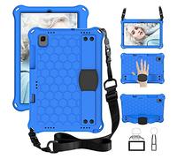 QYiD Coque pour Galaxy Tab A7 10.4" 2020, Antichoc Etui Housse EVA Enfants Antichoc Protecteur avec Poignée Support et Bretelles pour 10.4 Pouces Galaxy Tab A7 2020 SM-T500/ T505/ T507, Bleu/Noir