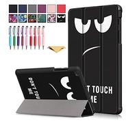 QYiD Coque pour Galaxy Tab A7 10.4 2020 SM-T500, Housse Étui de Protection Con Veille/Réveil Automatique pour Samsung Galaxy Tab A7 10.4 Pouces Model SM-T500/T505/T507 2020 Release, Grand œil