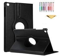 QYiD Coque pour Galaxy Tab S 10.5 SM-T800, Coque de Protection Support Rotatif à 360 Degrés Folio étui Case Fonction Sommeil/Réveil pour Galaxy Tab S 10.5 Tablet SM-T800, SM-T805, SM-T807, Schwarz