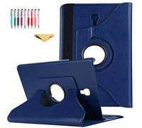QYiD Coque pour Galaxy Tab S4 10.5 2018 SM-T830, Coque de Protection Support Rotatif à 360 Degrés Folio étui Case Fonction Sommeil/Réveil pour Galaxy Tab S4 10.5 Pouces 2018 SM-T830/T835/T837, Bleu