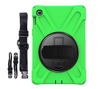 QYiD Coque pour Galaxy Tab S5e, Heavy Duty Antichoc Robuste Protection Cover avec 360 Rotatif Kickstand/HandStrap, Ceinture d'épaule pour Samsung Galaxy Tab S5e (2019) 10.5"/ SM-T720 / SM-T725, Vert