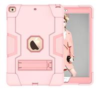 QYiD Coque pour Galaxy Tab S6 Lite 10.4" 2020, Hybrid Heavy Duty Defender Antichoc Protective avec Support Samsung Galaxy Tab S6 Lite 10.4 Pouces 2020 SM-P610 SM-P615, Or Rose