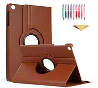 QYiD Coque pour GGalaxy Tab A 8.4 (2020), SM-T307/SM-T307U, Coque de Protection Support Rotatif à 360 Degrés Folio étui Case Fonction Sommeil/Réveil pour Samsung Galaxy Tab A 8.4 T307 Verizon, Marron